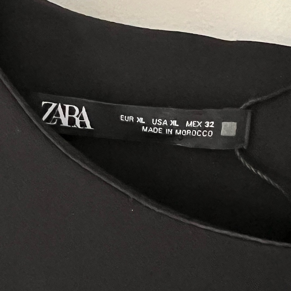 Zara black sheath dress
